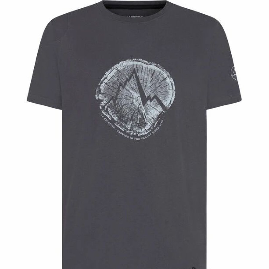 Best * La Sportiva Cross Section T-Shirt Men Carbon/Cloud