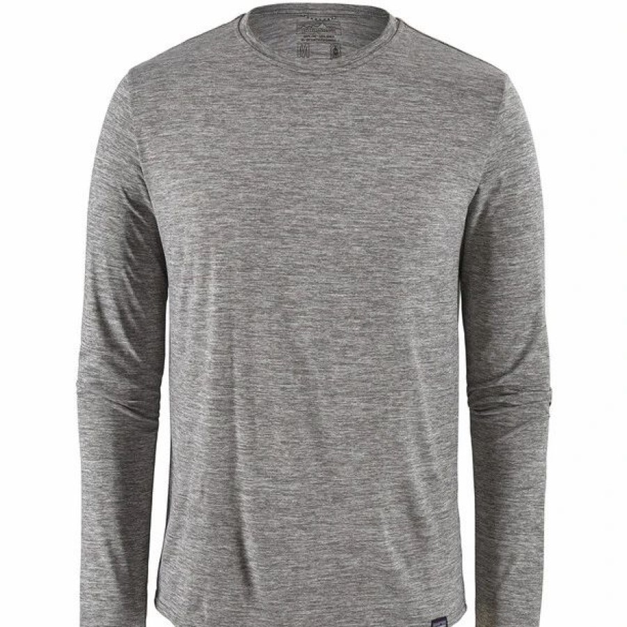 Online * Patagonia Cap Cool Daily Longsleeve Top Men Feather Grey