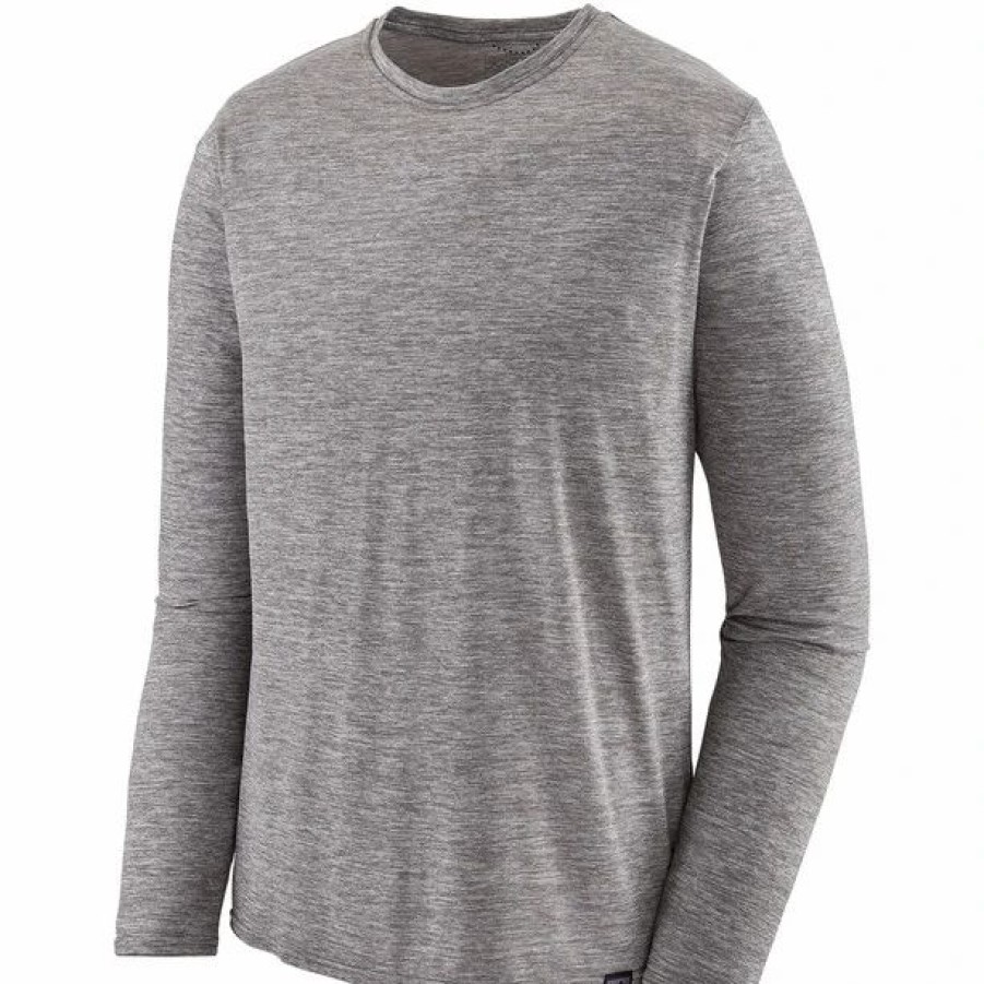 Online * Patagonia Cap Cool Daily Longsleeve Top Men Feather Grey