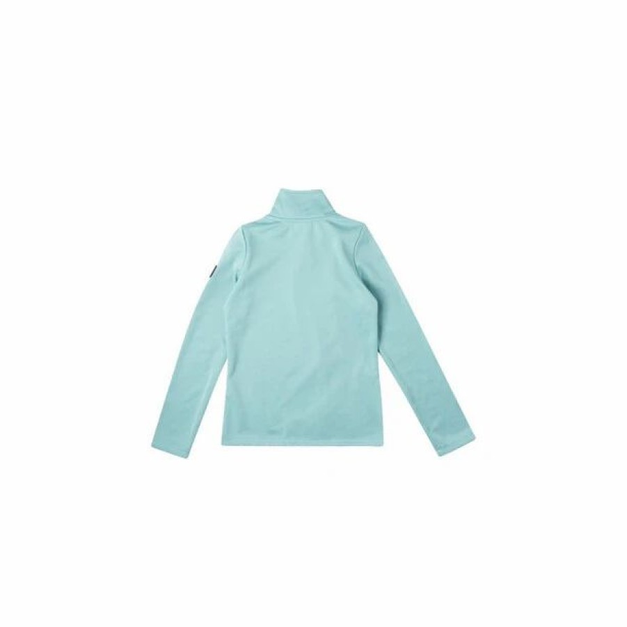 New * O'Neill Solid Half Zip Fleece Girls Aqua Sea