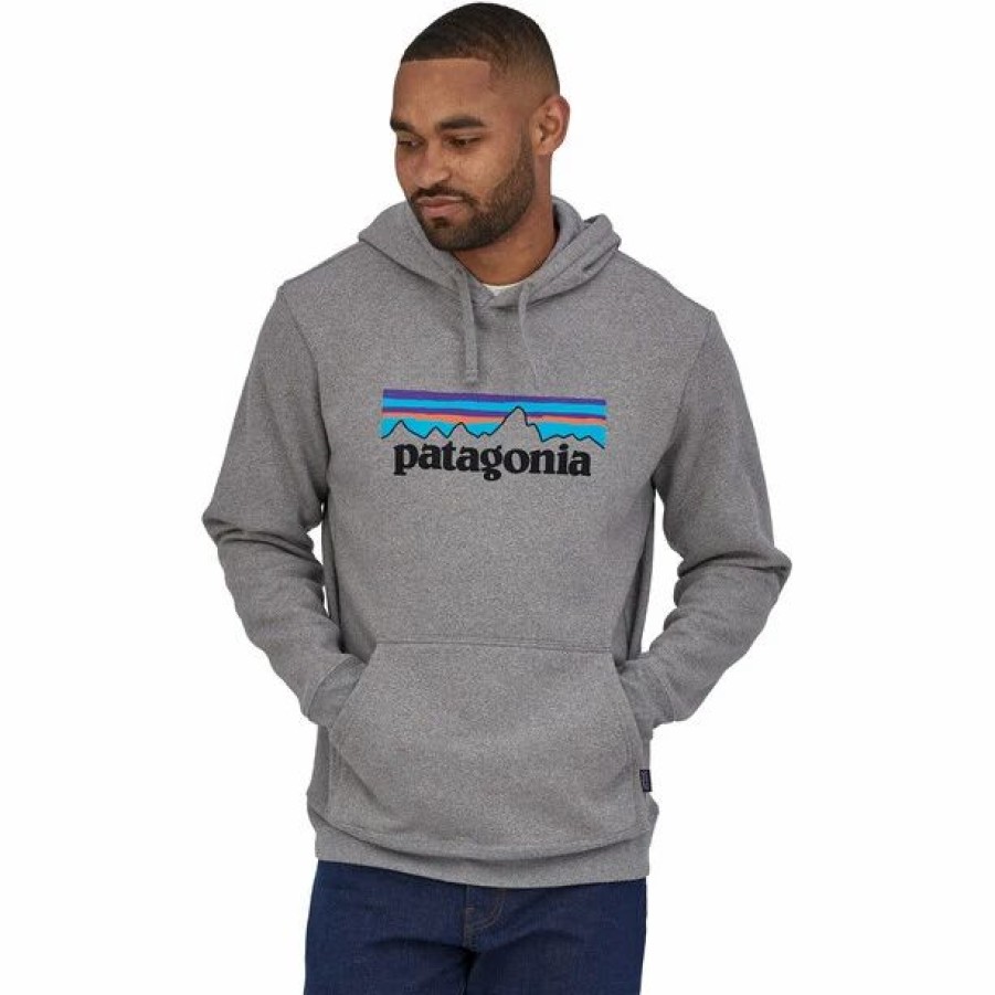 Clearance * Patagonia P-6 Logo Label Uprisal Hoody Gravel Heather