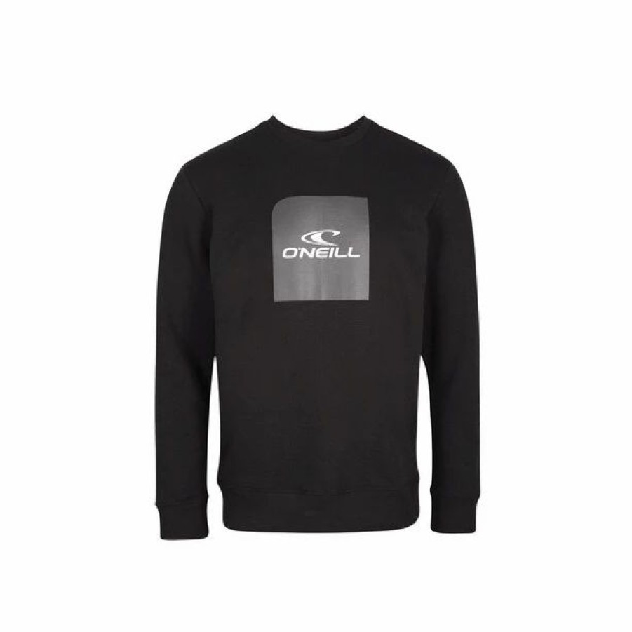 Clearance * O'Neill Cube Crew Sweatshirt Men Black Out