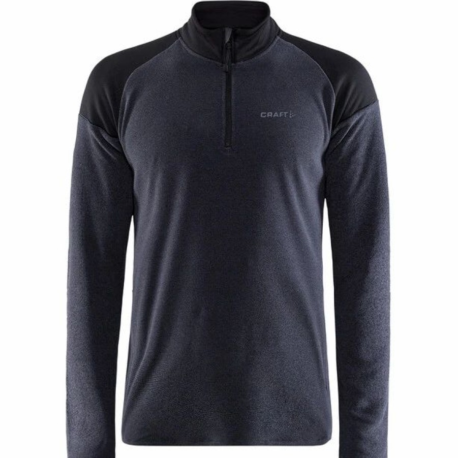 New * Craft Core Edge Thermal Midlayer Men Black/Asphalt