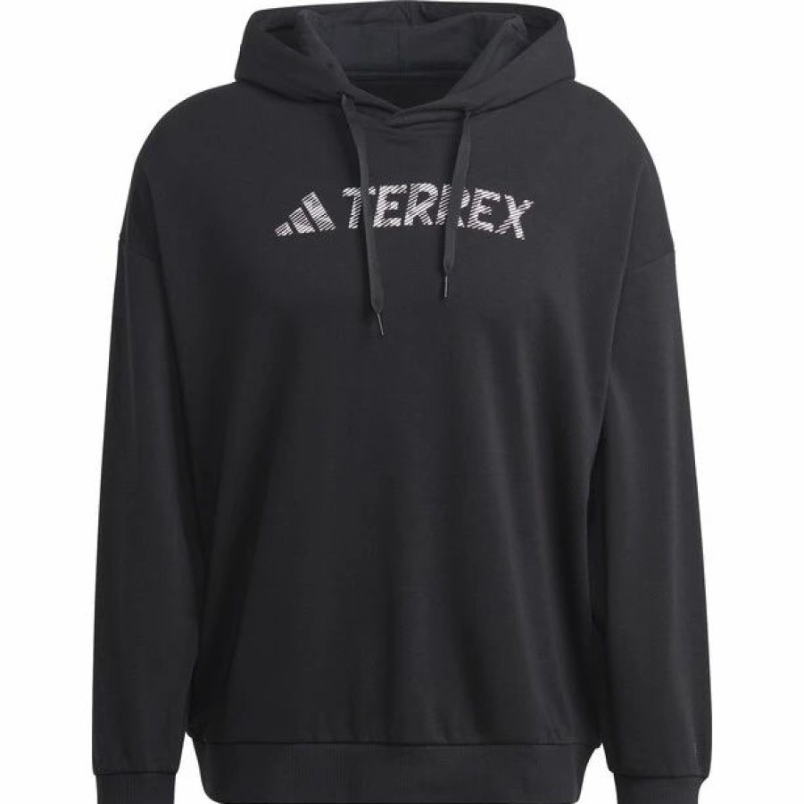 Hot * Adidas Terrex Large Logo Hoody Unitefit Men Black