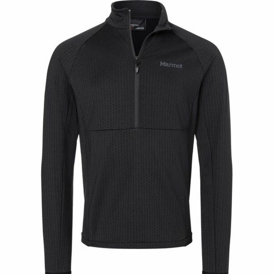 Hot * Marmot Leconte Fleece 1/2 Zip Men Black