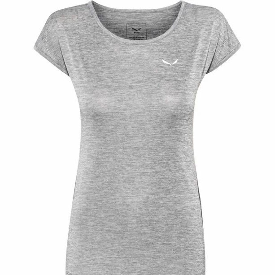 Clearance * Salewa Puez Melange Dry Ss Tee Women Quiet Shade Melange