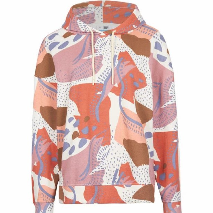 Best * O'Neill Bunji Hoodie Women Patchwork Print