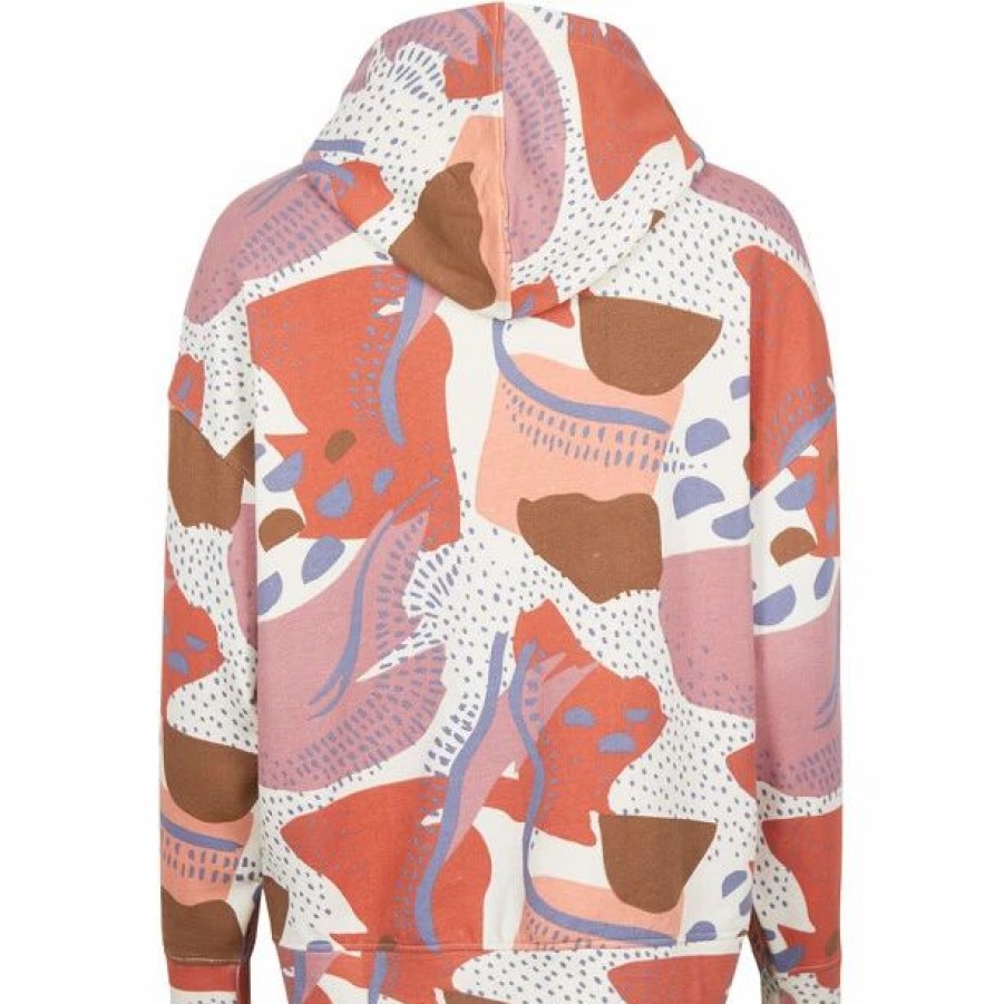 Best * O'Neill Bunji Hoodie Women Patchwork Print