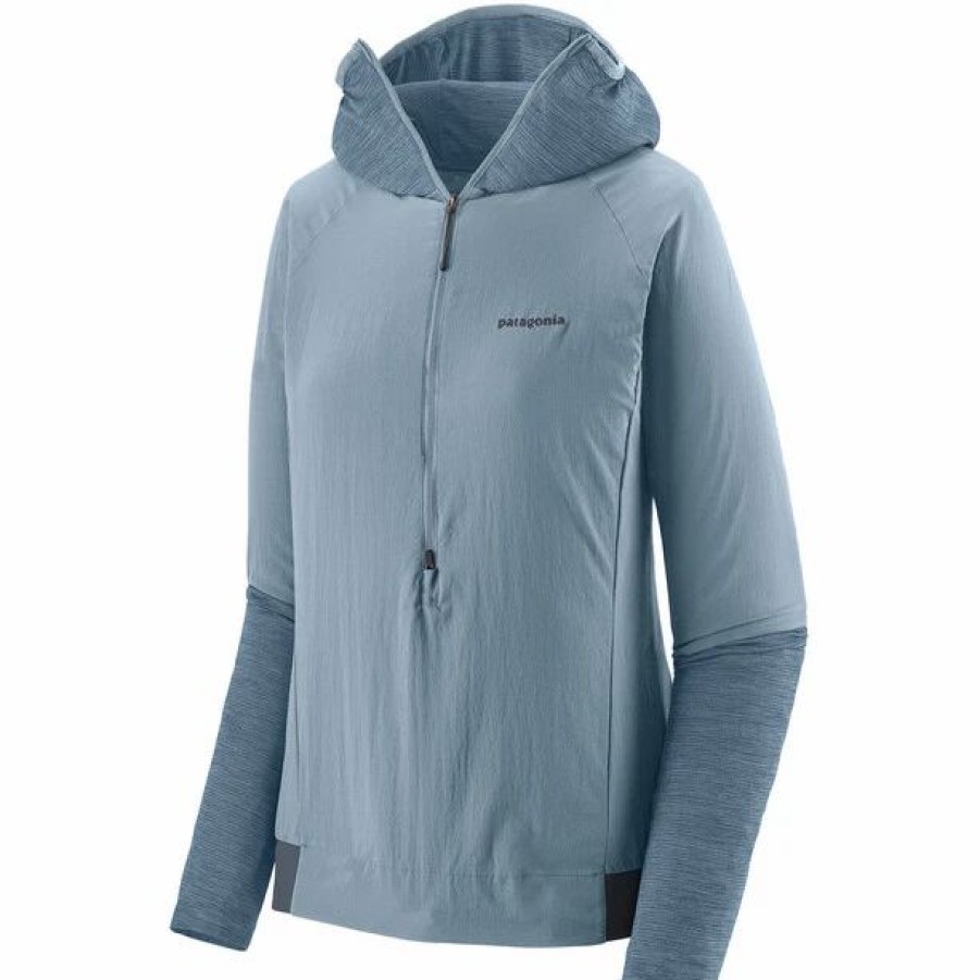 New * Patagonia Airshed Pro Pullover Women Steam Blue