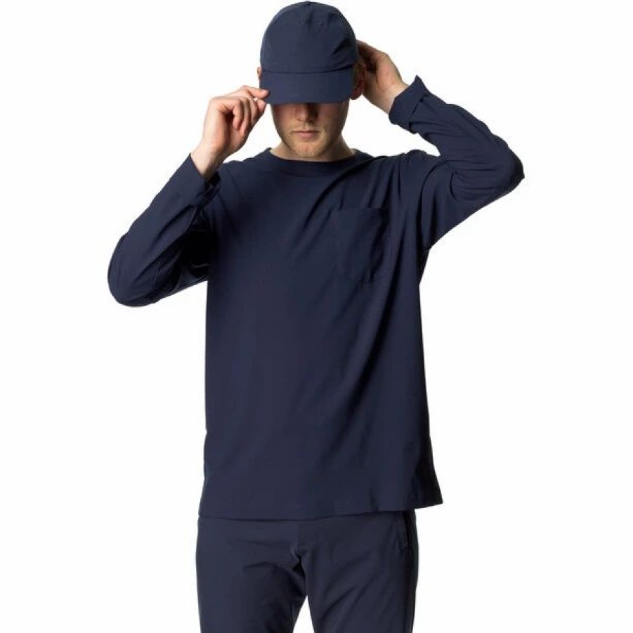 Wholesale * Houdini Cover Ls Crew Shirt Men Blue Illusion