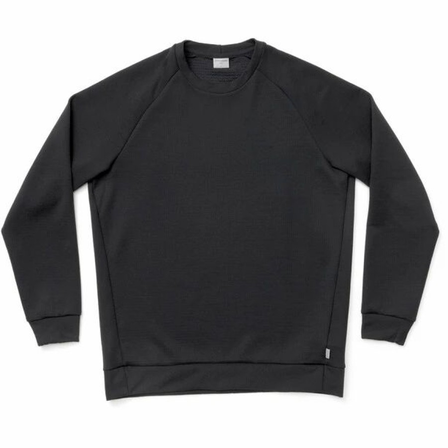 New * Houdini Mono Air Houdi Ls Crew Top Men True Black