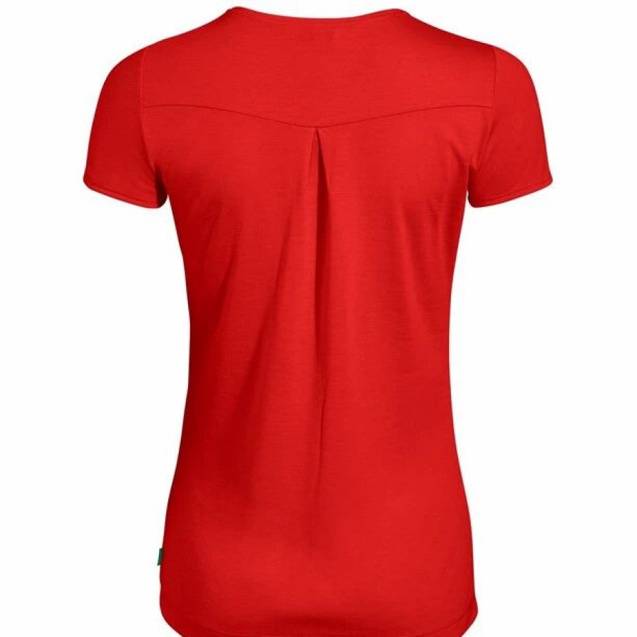 Online * Vaude Skomer Print T-Shirt Women Mars Red