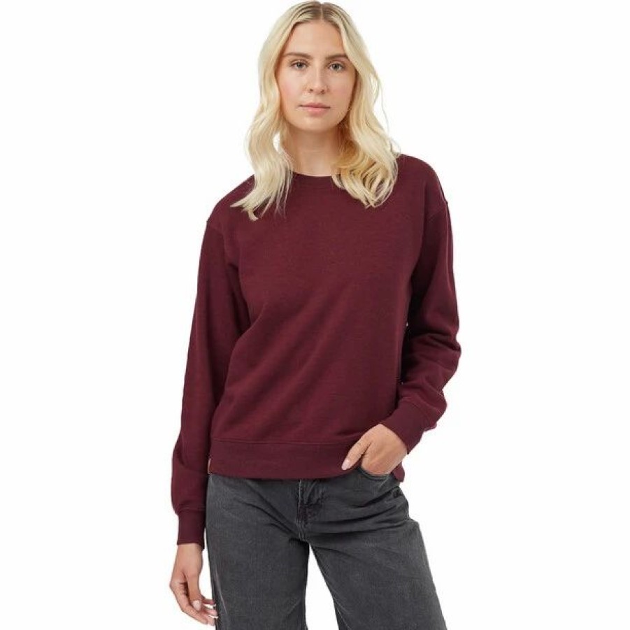 Hot * Tentree Treefleece Crew Sweater Women Fig