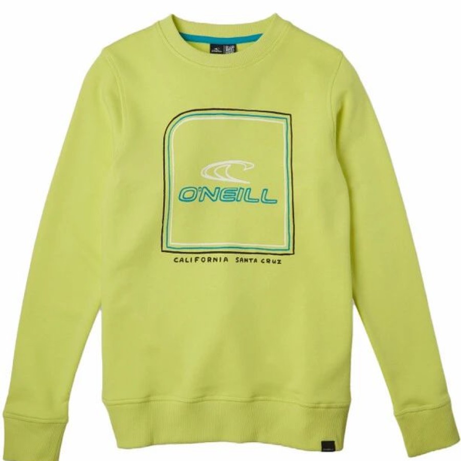 Best * O'Neill All Year Crew Sweatshirt Boys Sunny Lime