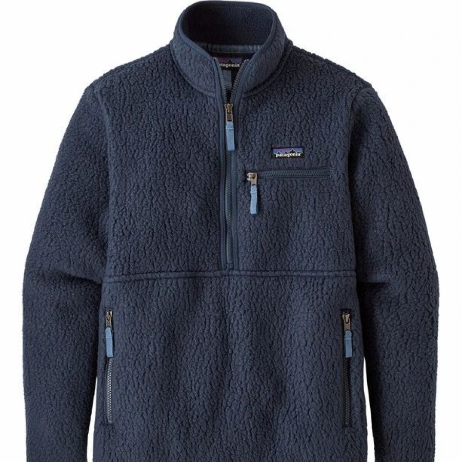 Best * Patagonia Retro Pile Marsupial Women New Navy