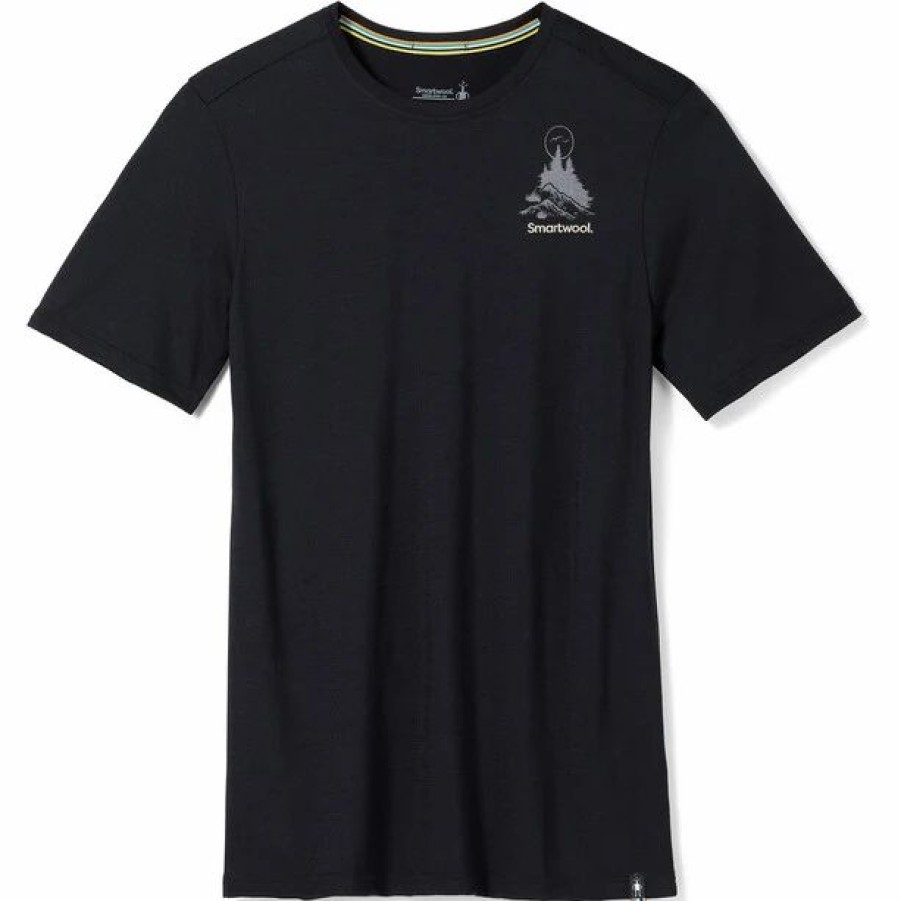 Online * Smartwool Wilderness Summit Graphic Slim Fit Ss Tee Men Black