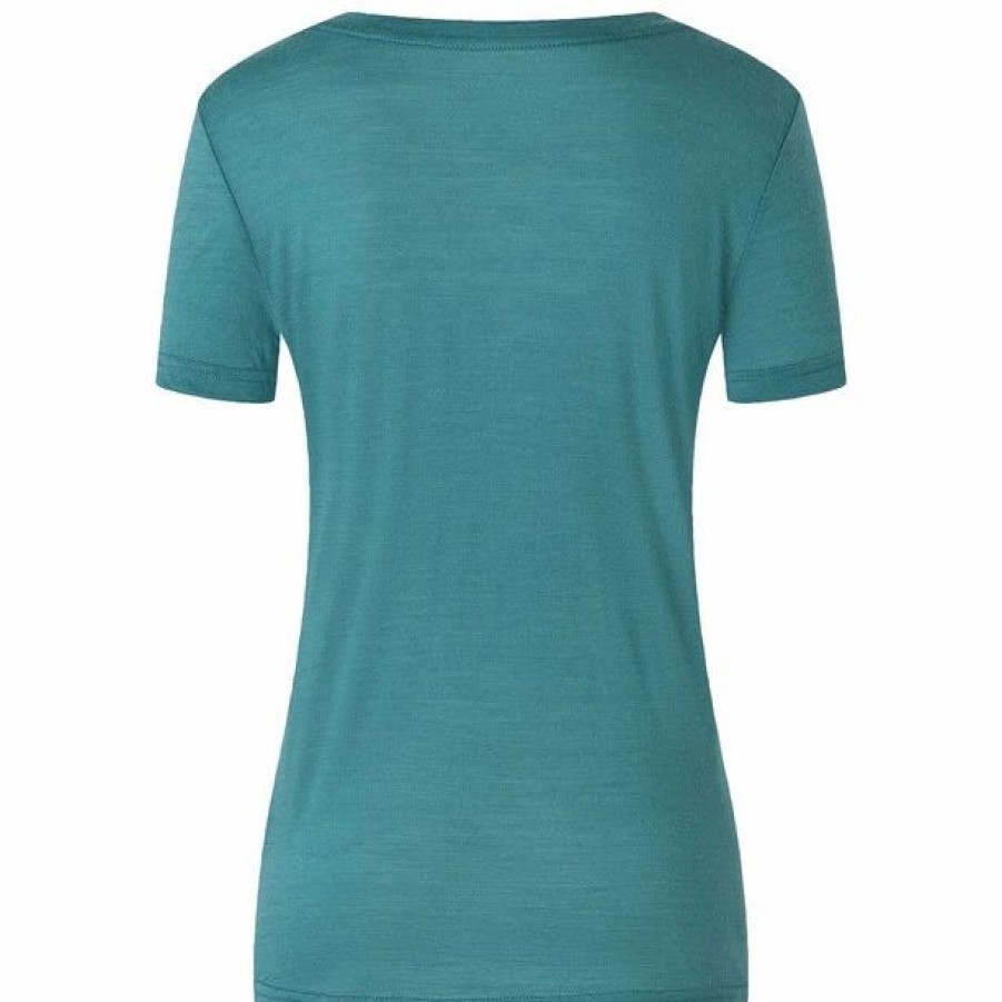 New * Super.Natural Be Happy Tee Women Hydro Melange/Blue Iris