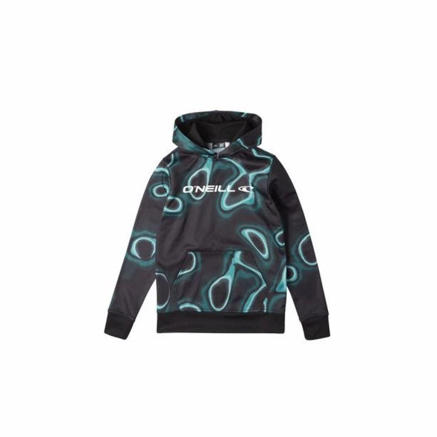 Best * O'Neill Rutile Aop Hooded Fleece Boys Blue Heat Map