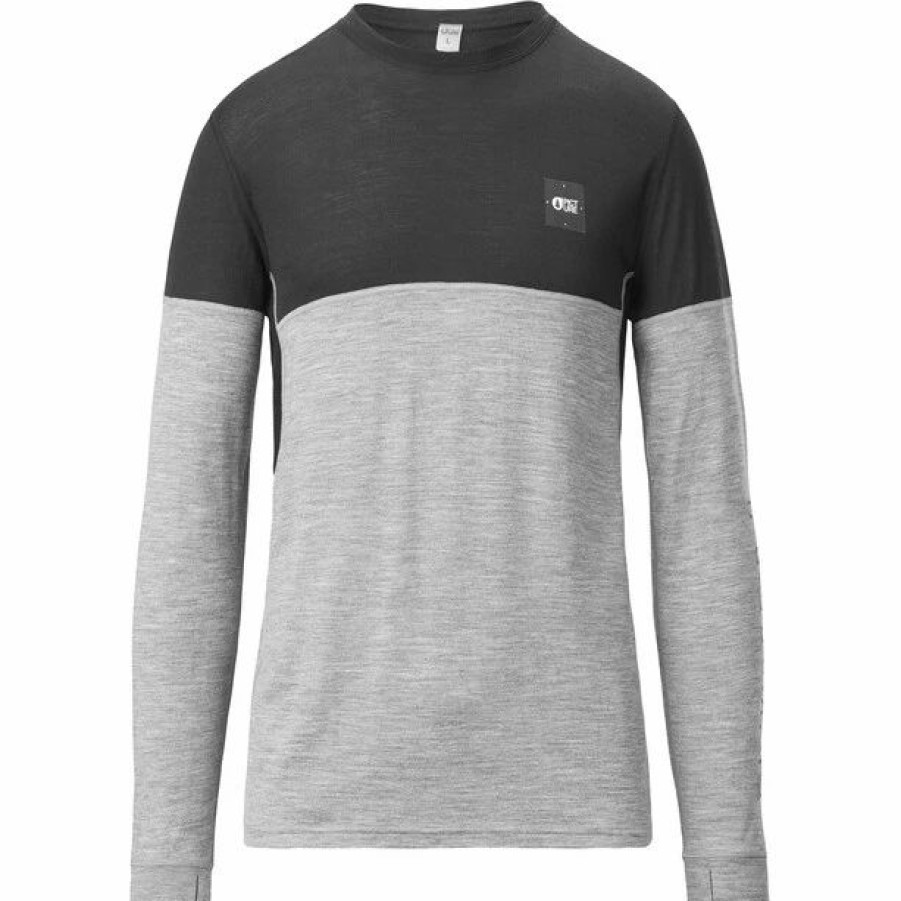 Wholesale * Picture Eaton Merino Top Men Grey Melange