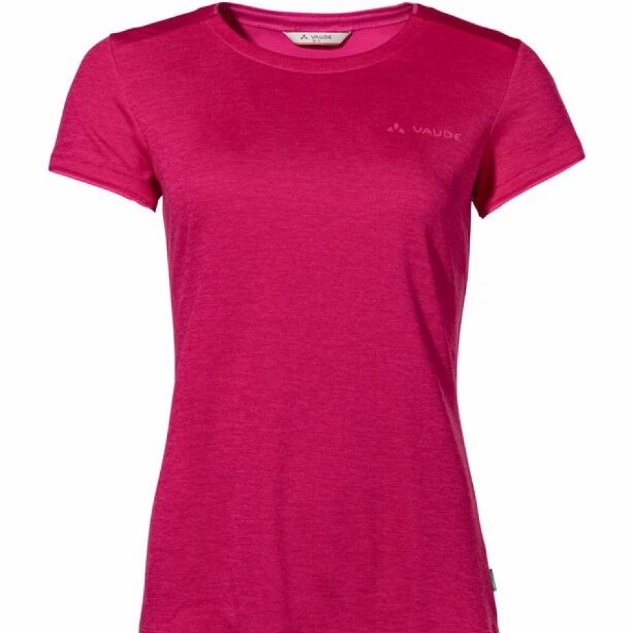 Online * Vaude Essential Ss T-Shirt Women Crimson/Crimson