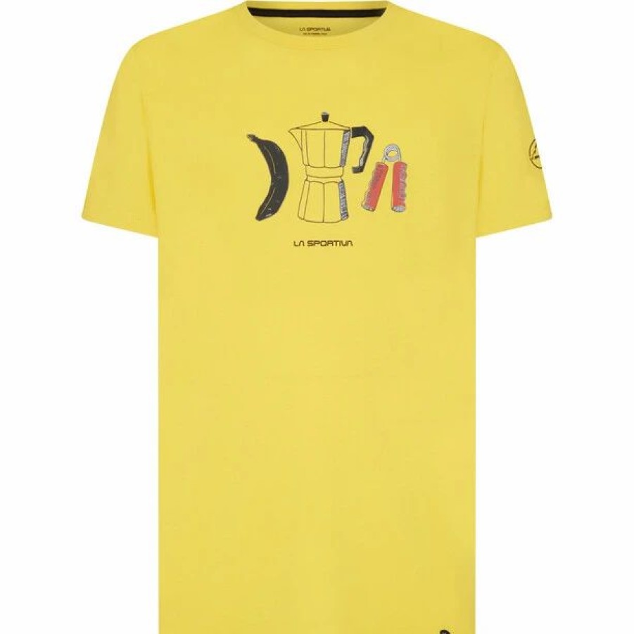 Hot * La Sportiva Breakfast T-Shirt Men Yellow