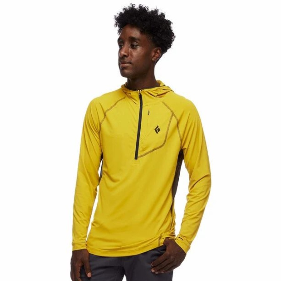 New * Black Diamond Alpenglow Pro Hoody Men Sulphur