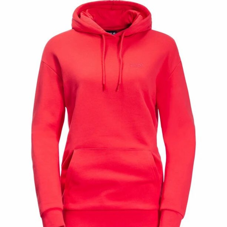 Wholesale * Jack Wolfskin Essential Hoody Women Tulip Red