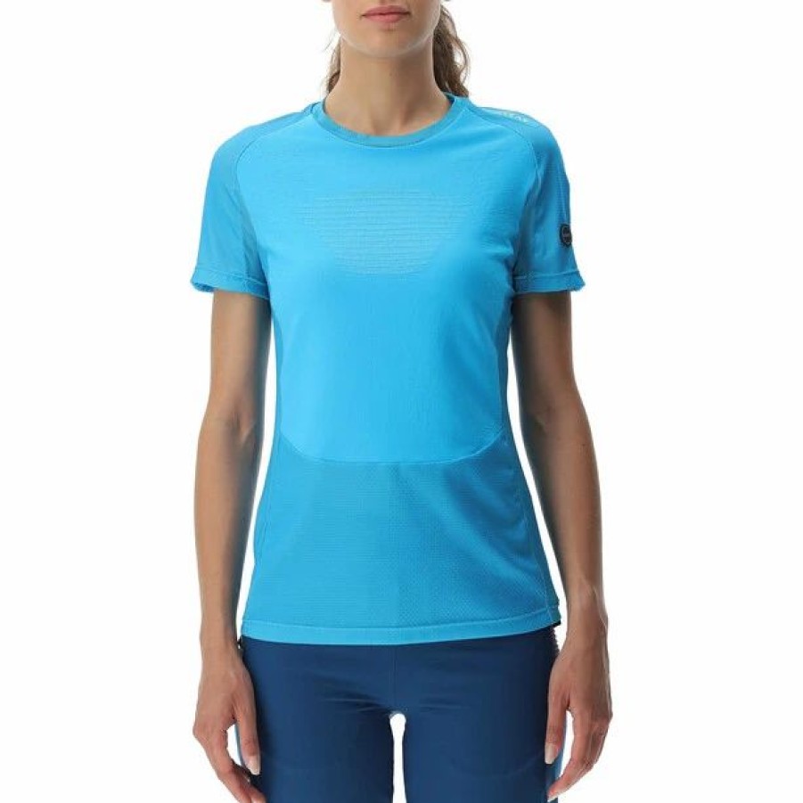 Best * Uyn Crossover Short Sleeve Shirt Women Blue Danube