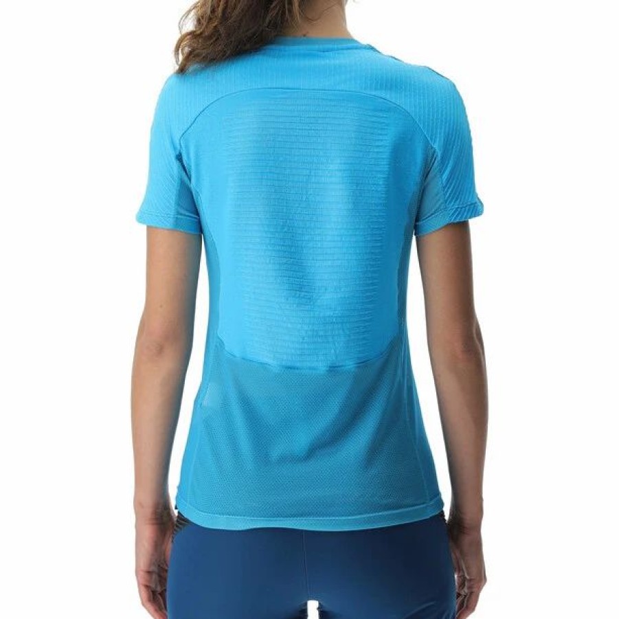 Best * Uyn Crossover Short Sleeve Shirt Women Blue Danube