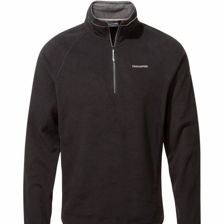 New * Craghoppers Corey Vi Half Zip Shirt Men Black