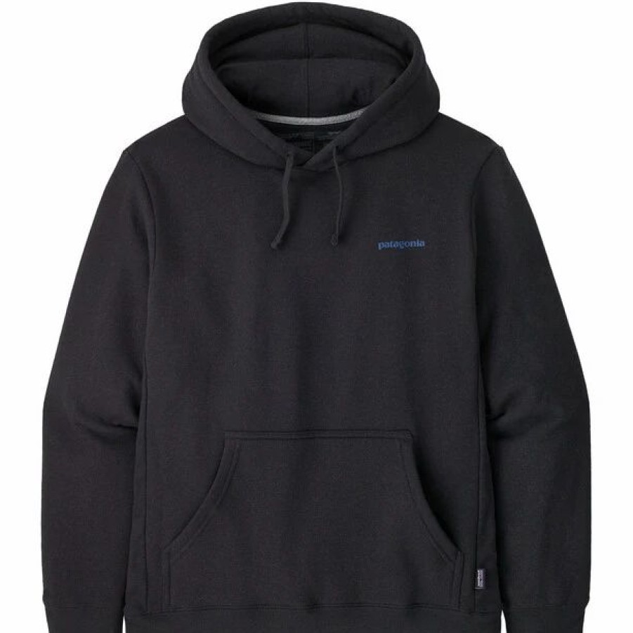 Clearance * Patagonia Boardshort Logo Uprisa Hoody Black/Inbk