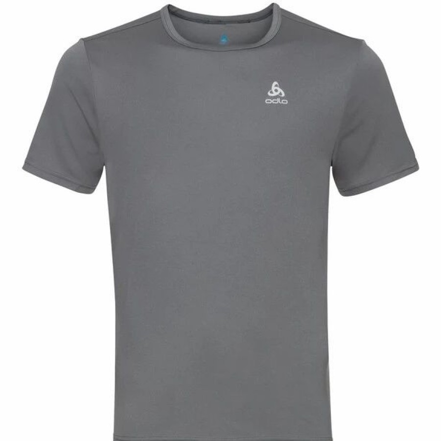 Hot * Odlo Cardada Crew Neck Ss Top Men Odlo Steel Grey