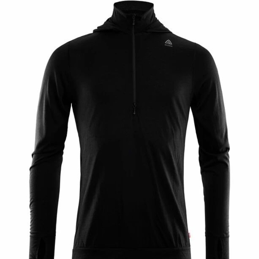 New * Aclima Lightwool Hoodie Men Jet Black