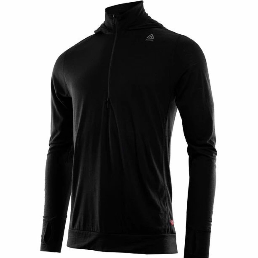 New * Aclima Lightwool Hoodie Men Jet Black