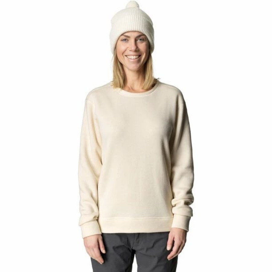 Best * Houdini Alto Crew Wool Sweater Women Sugar Snow