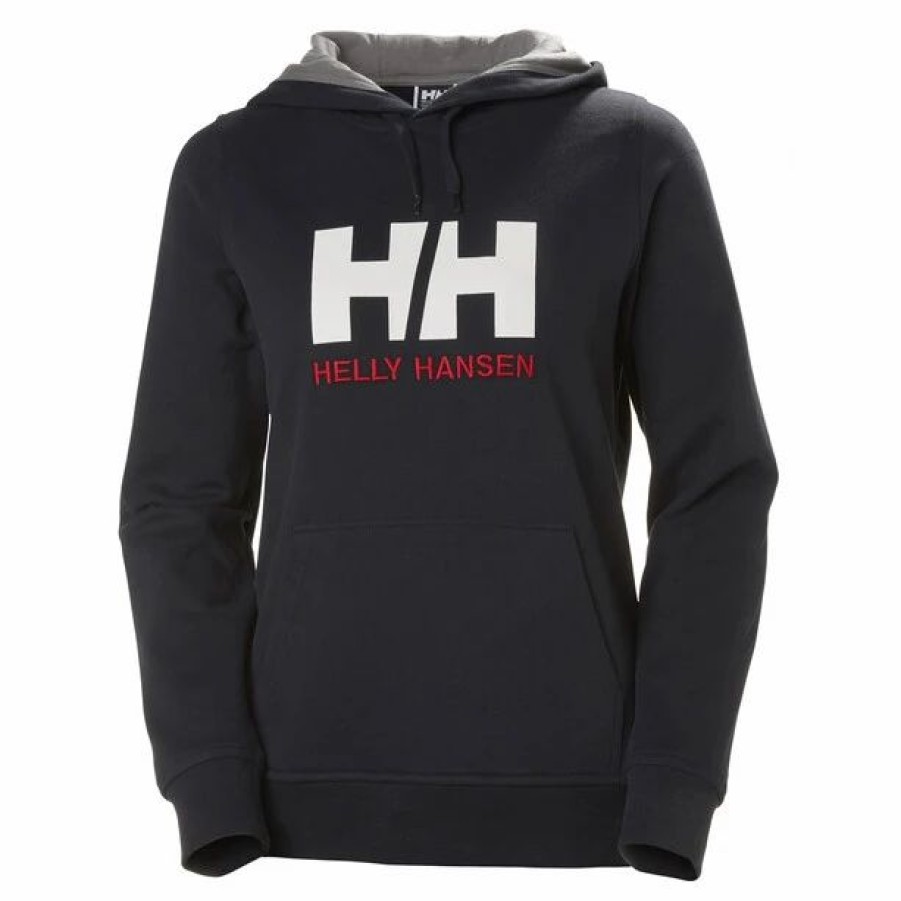 Wholesale * Helly Hansen Hh Logo Hoodie Women Navy