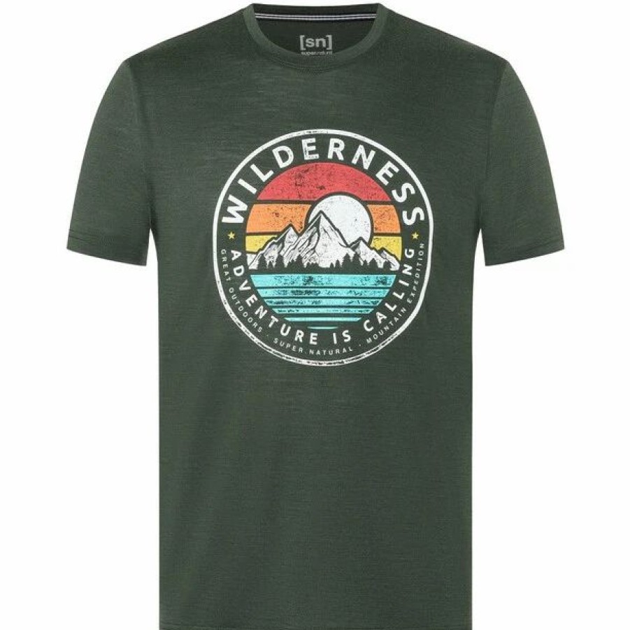 New * Super.Natural Wilderness Tee Men Deep Forest/Various