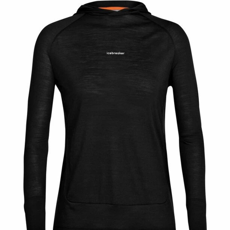 Online * Icebreaker Cool-Lite Ls Hoodie Women Black