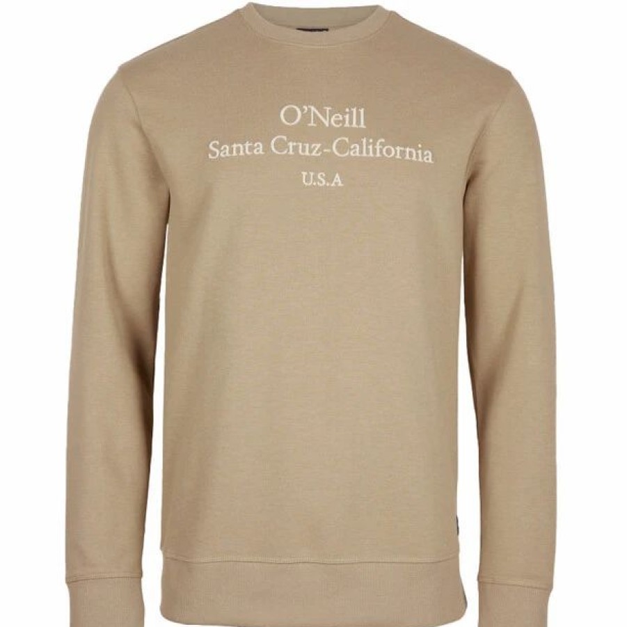 Hot * O'Neill Pique Crew Sweatshirt Men Crockery