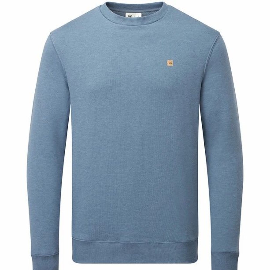 Hot * Tentree Treefleece Classic Crew Sweater Men Vintage Blue