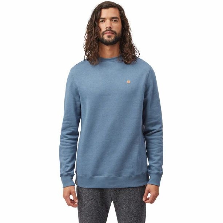 Hot * Tentree Treefleece Classic Crew Sweater Men Vintage Blue