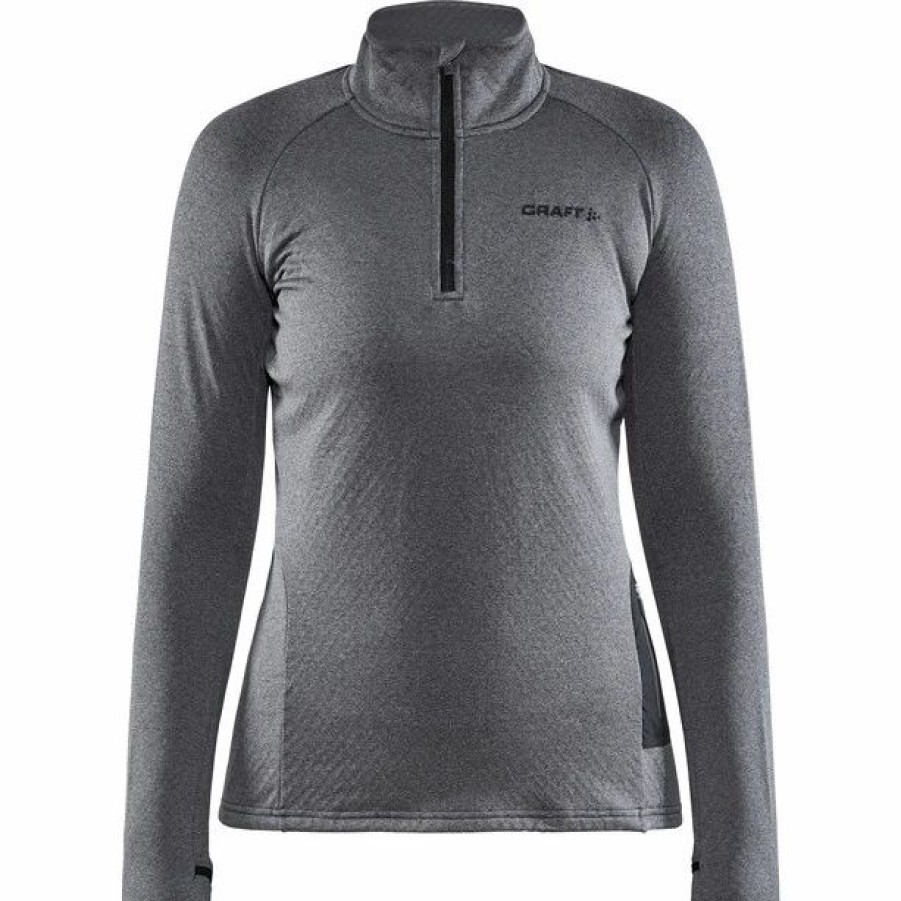 Online * Craft Core Trim Thermal Midlayer Women Dark Grey Melange