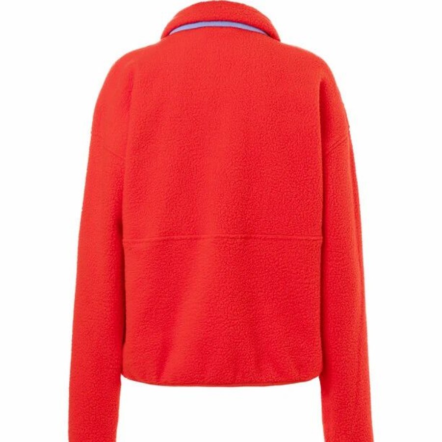 Best * Marmot 94 E.C.O. Recycled Fleece Pullover Women Victory Red/Getaway Blue