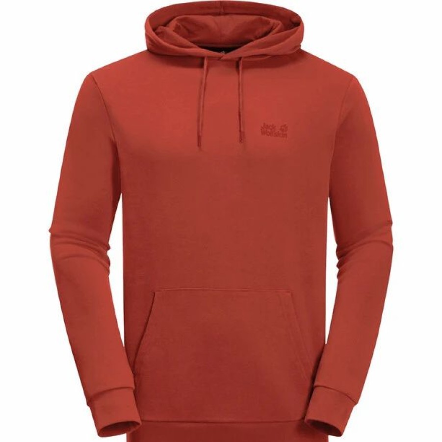 Best * Jack Wolfskin Essential Hoody Men Mexican Pepper