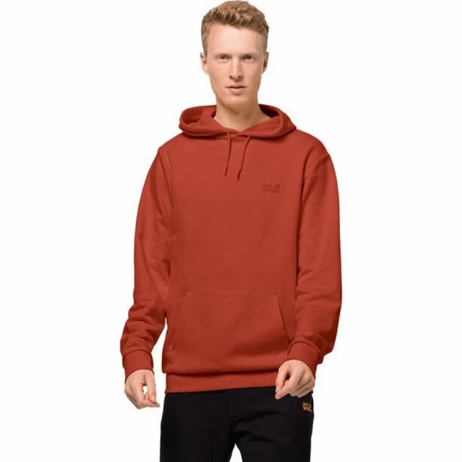 Best * Jack Wolfskin Essential Hoody Men Mexican Pepper