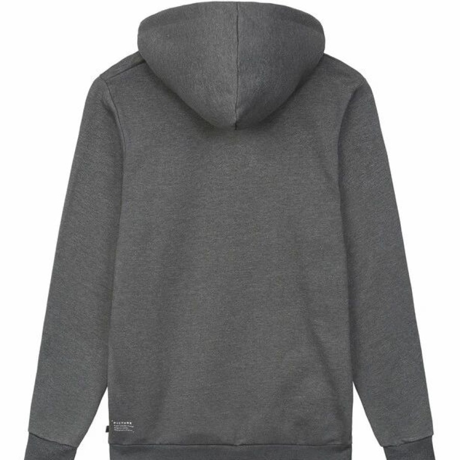 Clearance * Picture Mopsa Plush Hoodie Men Dark Grey Melange