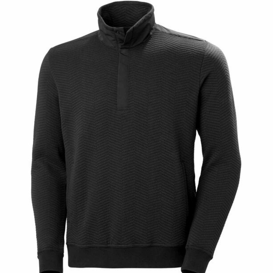 New * Helly Hansen Lillo Snap Pullover Men Ebony