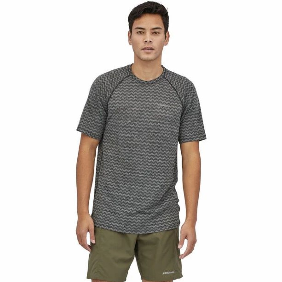 Hot * Patagonia Ridge Flow T-Shirt Men Black