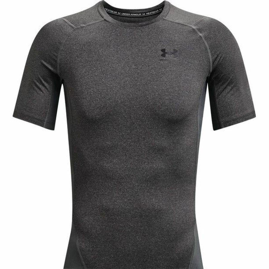 Best * Under Armour Heatgear Armour Short Sleeve Shirt Men Carbon Heather