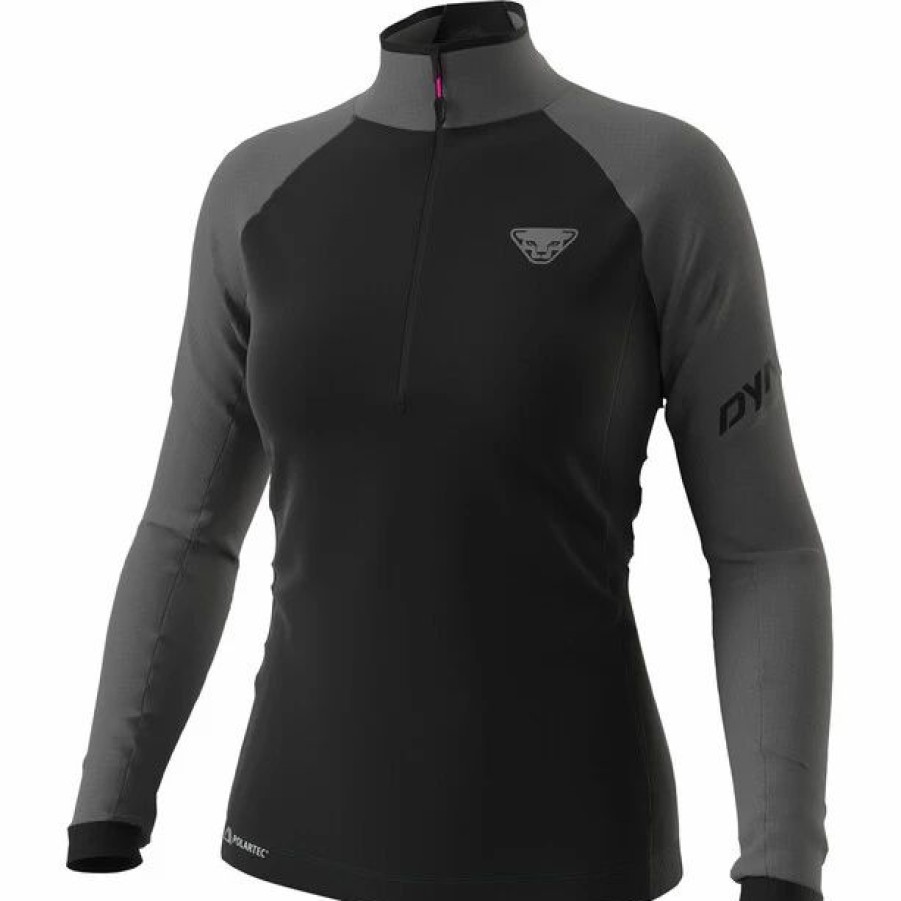 Online * Dynafit Speed Polartec 1/2 Zip Ls Shirt Women Quiet Shade Melange